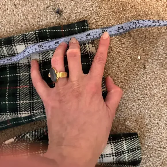 VINTAGE 90s Y2K RT Wool Green Plaid Blazer Sz. S - Picture 7 of 7